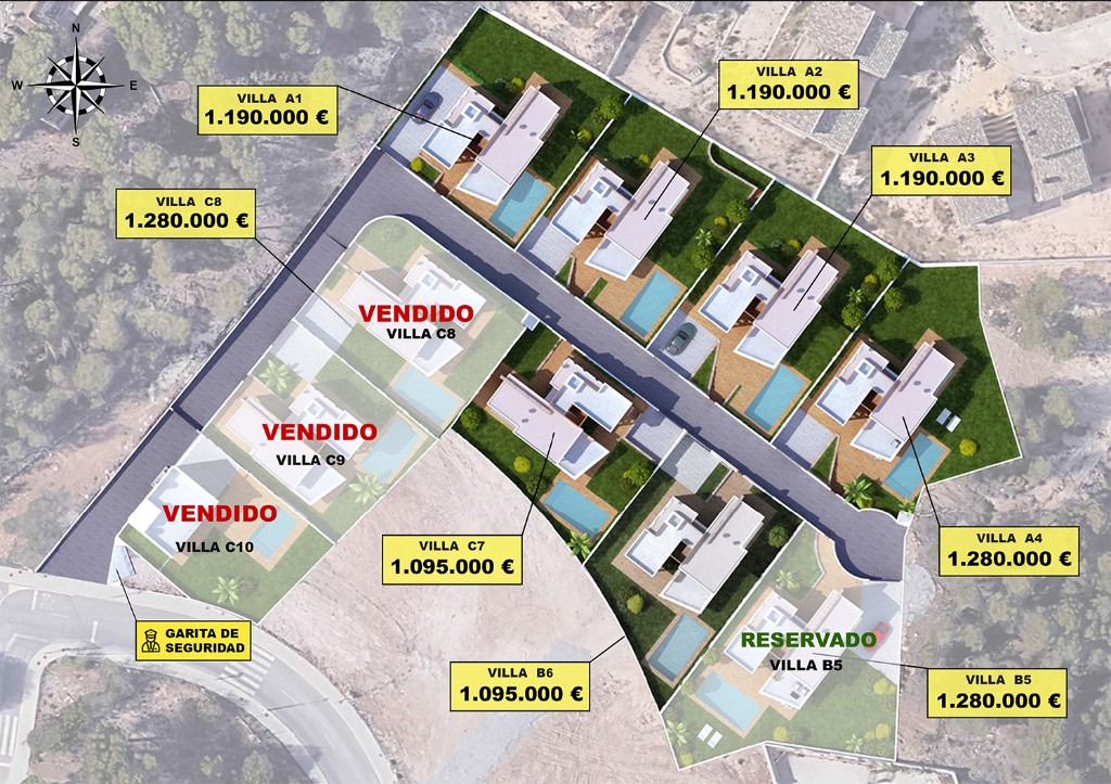 Vista aérea 3D de Noa Garden Residencial